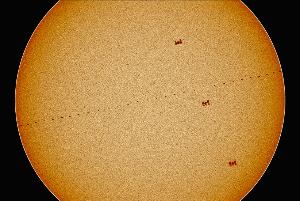 'ISS' Double Solar Transit