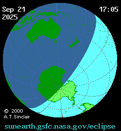 Sep 21 2025, sunearth.gsfc.nasa.gov/eclipse의 이해를 돕기 위한 화면으로 자세한 내용은 하단 표에서 확인하실 수 있습니다.
