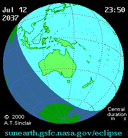 Jul 13 2037, sunearth.gsfc.nasa.gov/eclipse의 이해를 돕기 위한 화면으로 자세한 내용은 하단 표에서 확인하실 수 있습니다.