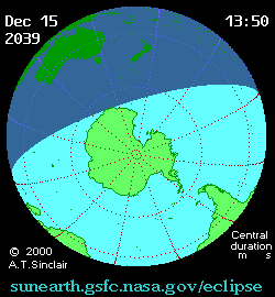 Dec 15 2039, sunearth.gsfc.nasa.gov/eclipse의 이해를 돕기 위한 화면으로 자세한 내용은 하단 표에서 확인하실 수 있습니다.