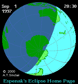 Sep 1 1997, Espenak's Eclipse Home Page의 이해를 돕기 위한 화면으로 자세한 내용은 하단 표에서 확인하실 수 있습니다.